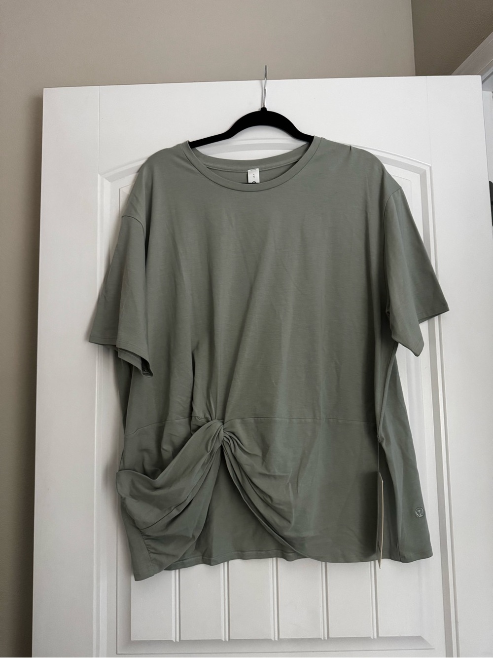 lululemon athletica Short Sleeve Twist-Front Top - Sage